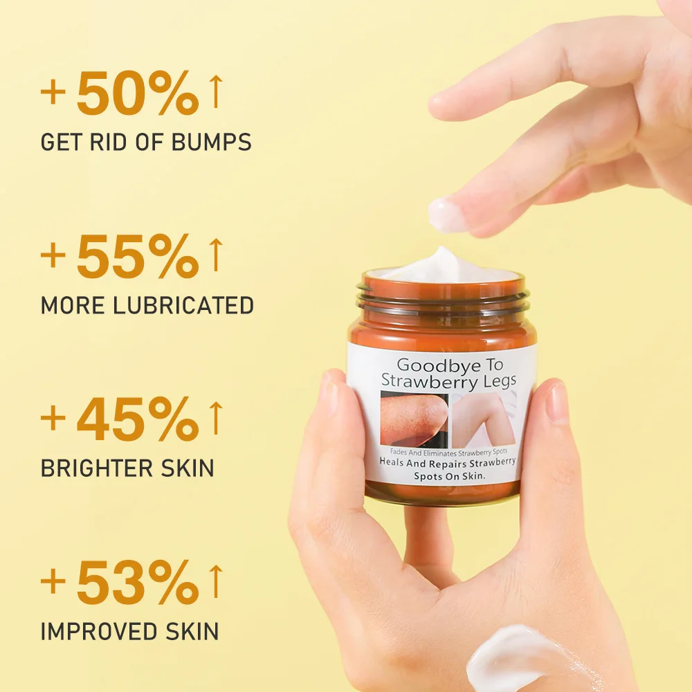 Private Label Remove Chicken Skin Repair Strawberry Spots Legs Cream Exfoliating Bumps Smooth Tender Moisturizing Body Cream