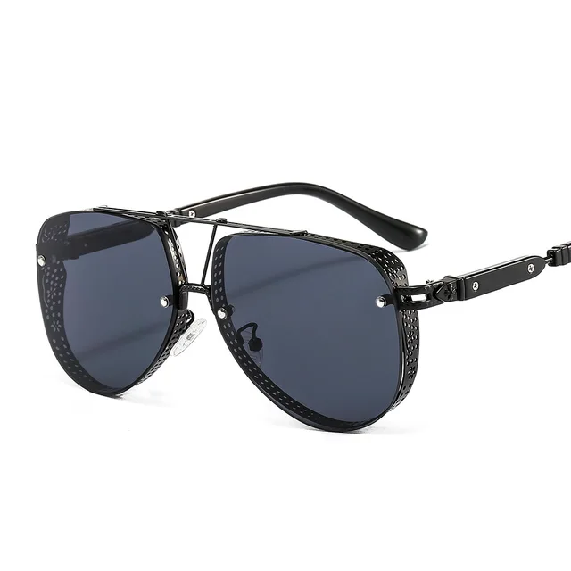 GWTNN OEM oculos de sol Wholesale Men Vintage Steampunk Oval Sunglasses