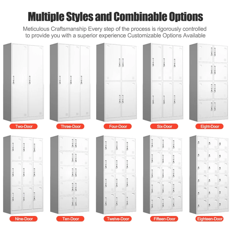 School Steel Locker Organizer with Vertical Design and Knock Down Feature