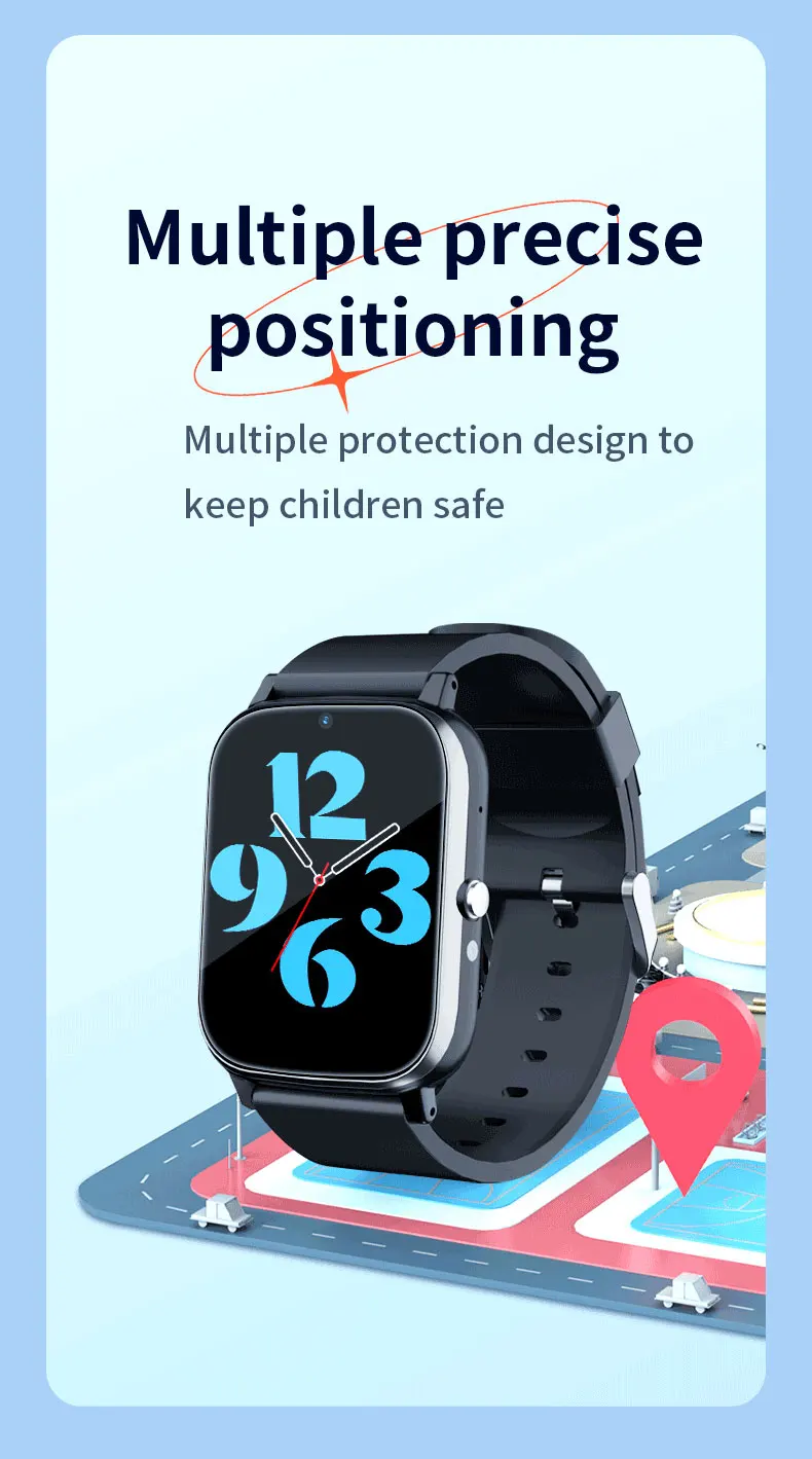 FA91 Smartwatch Kids SOS Emergency Calling GPS Tracking smart watch with sim card and camera mobile Tracking System 12