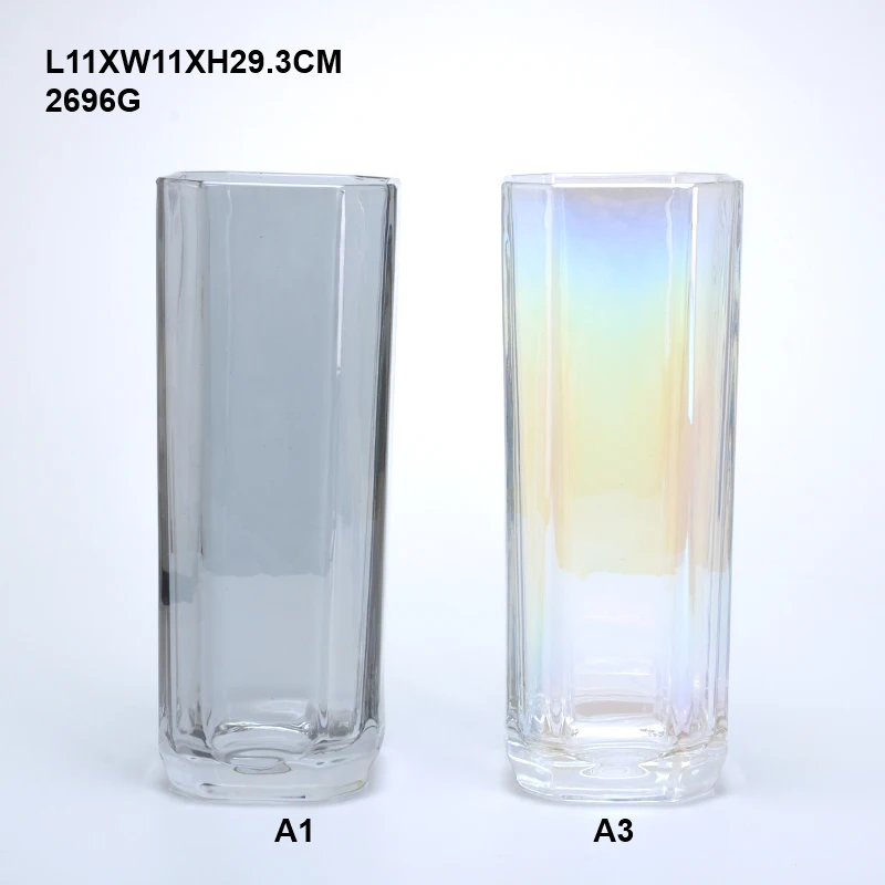 Bud Vases Glass Set, Clear Small Serene Spaces Living Vase Set of 6 for Centerpieces Home Decor glass vases cylinder clear