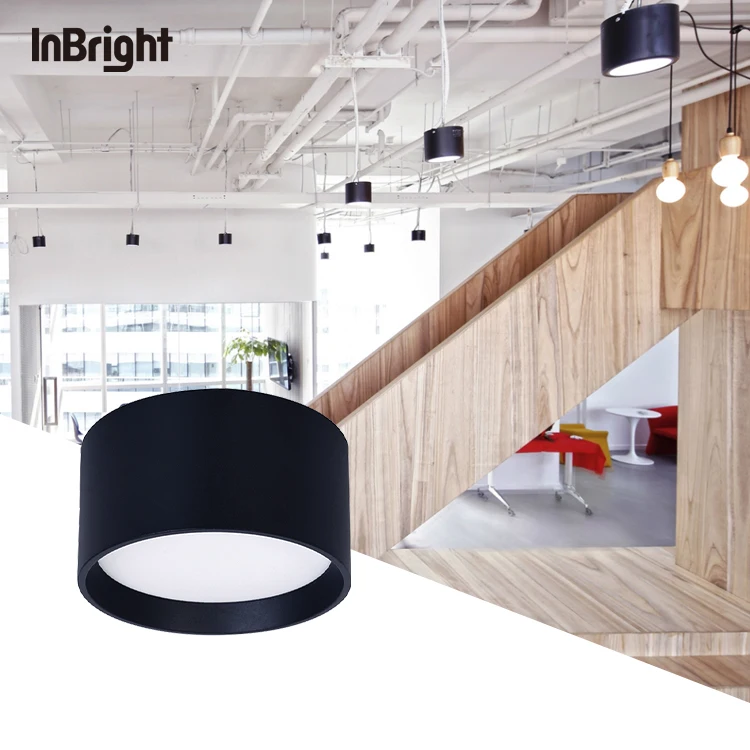Ceiling Cob Led Surface Downlights Black White Hanging Downlight 18w 12w 9w Led Surface Mounted Downlight
