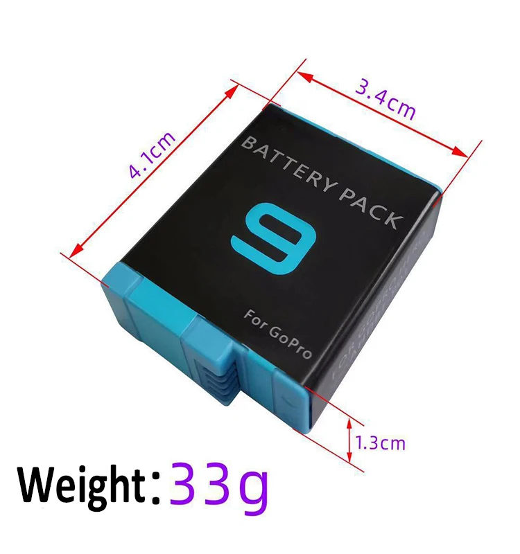 Gopro 9 Battery Hero 9 Camera Charging Full Decoding Ahdbt-901 Same ...