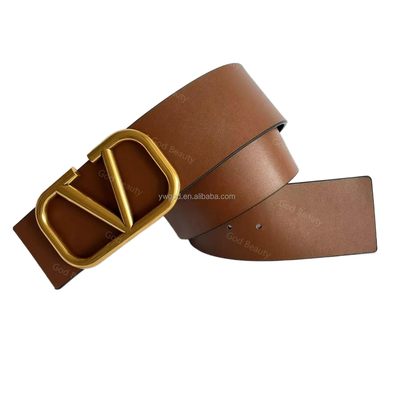 Rts Belts For Women Luxury Designer 7cm Wide Leather Belts In Double