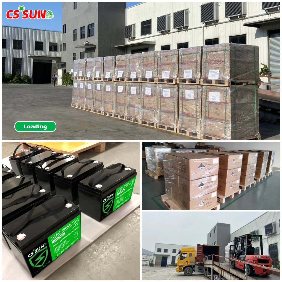 CSSUN 12V100Ah Rechargeable LiFePO4 Battery for Home Solar System  Replace VRLA with Certification cal