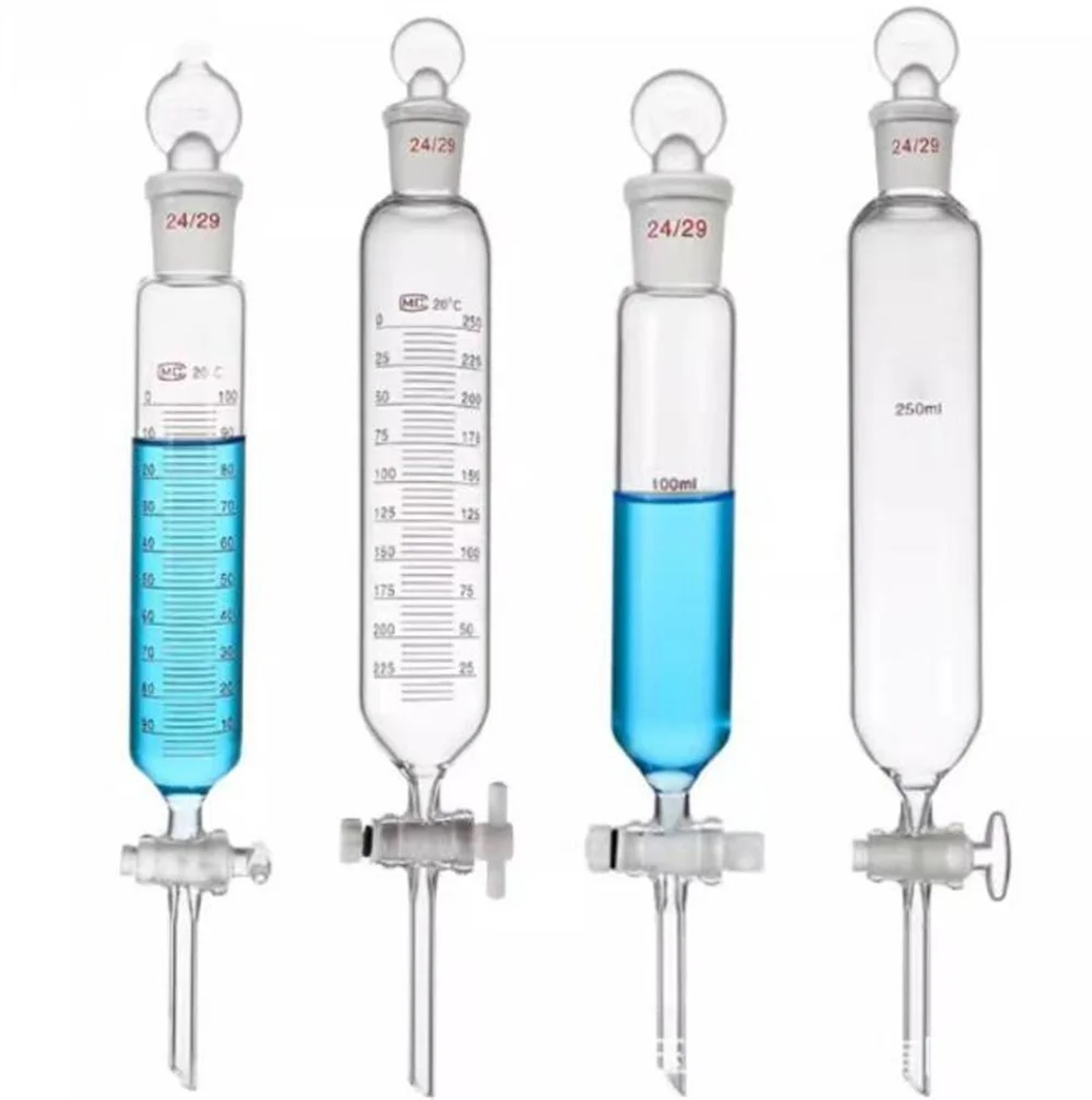 Liquan Laboratory glassware Pear Spherical Shape Borosilicate Glass Separatory Funnel Industrial