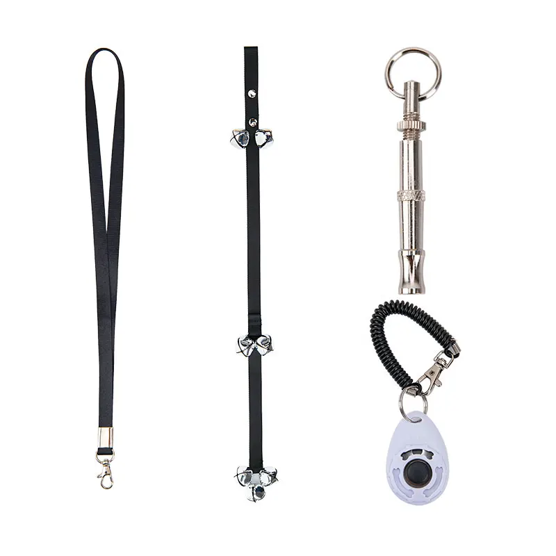 Свисток для дрессировки собак из нержавеющей стали, сигнальный звонок для дрессировки собак, набор для дрессировки собак