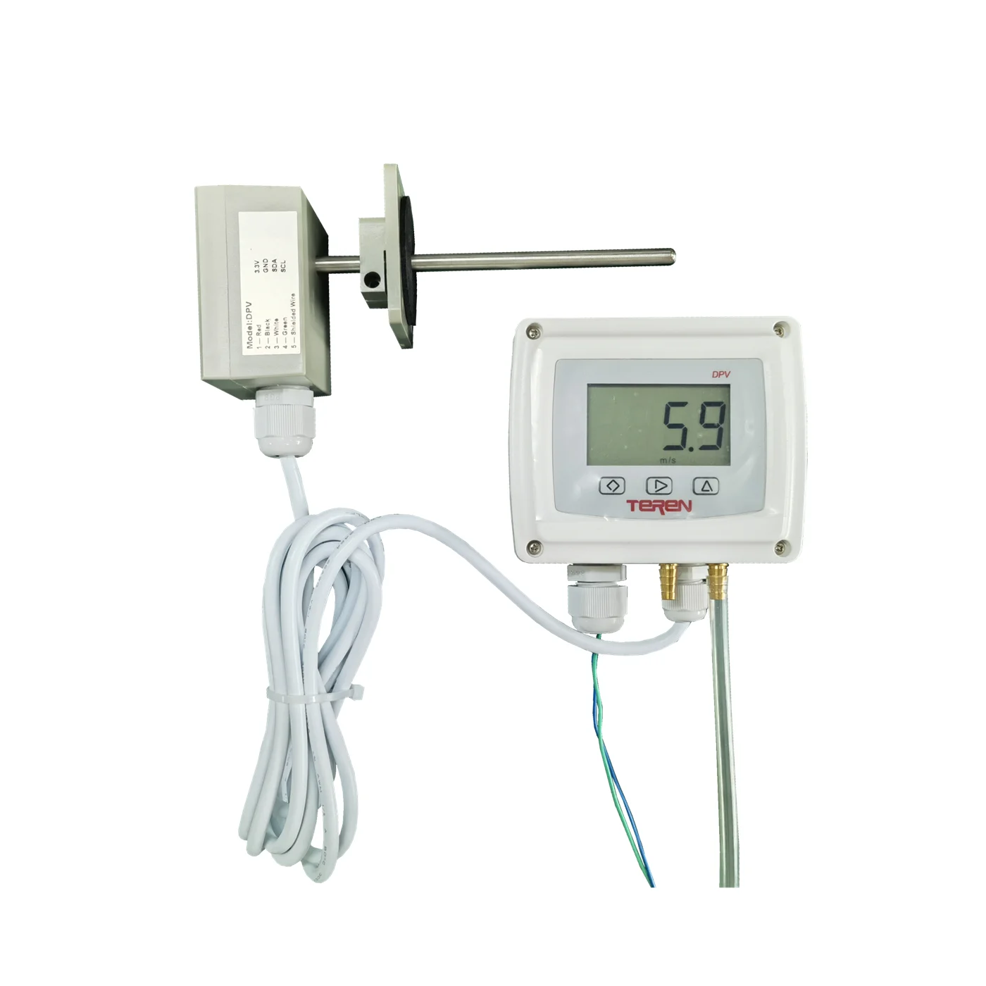 Airflow Velocity Volume Transmitter Air Velocity and Differential  Pressure Transmitter