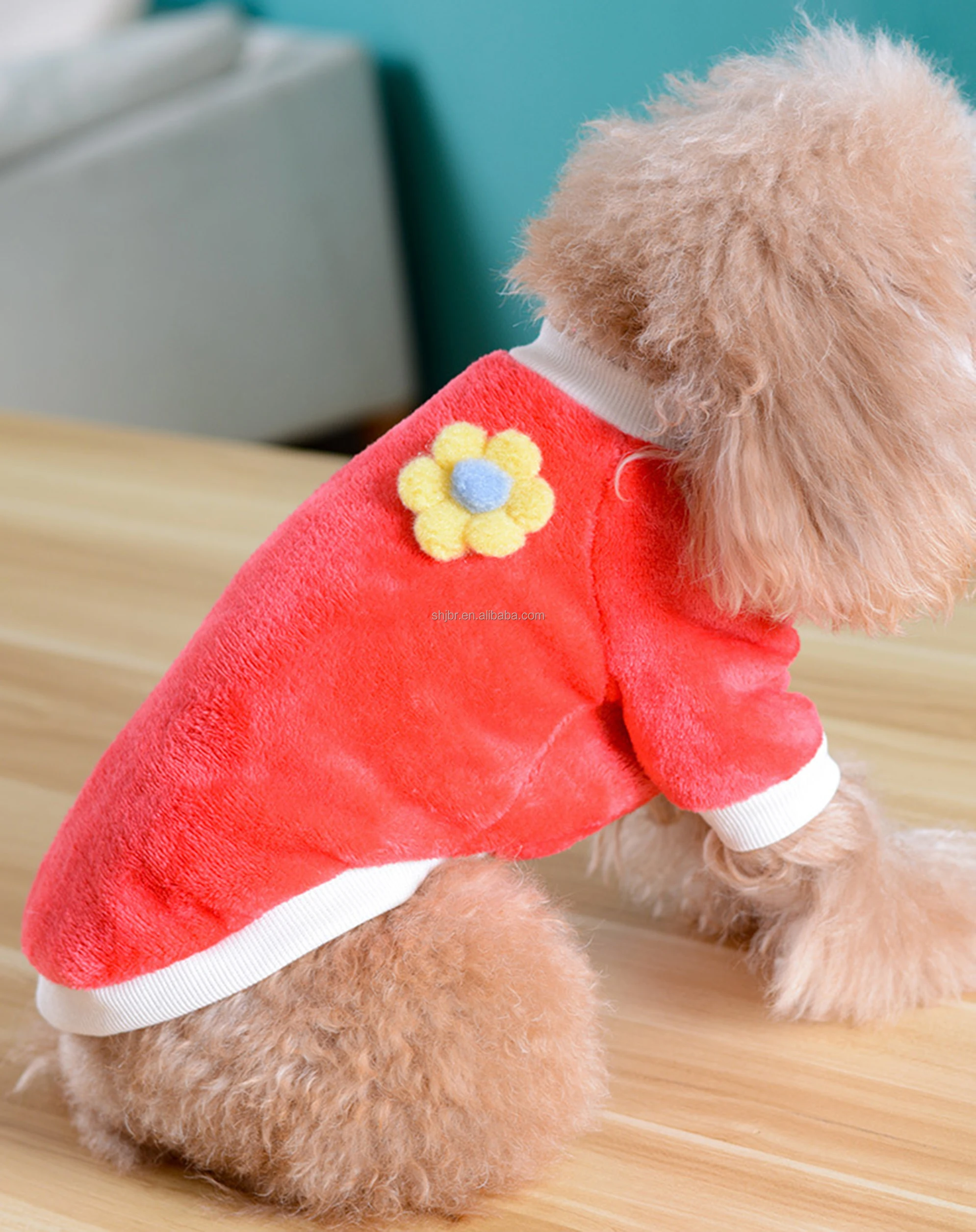 Factory Wholesale Dog/cat Pet Clothes Velvet Material Pet Jacket Autumn/winter Thick Puppy