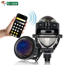 G-View BI LED Projector Lens for Car Headlight Bluetooth App Control Headlamp 3000k 4300k 6000K Auto Lamp 100W LHD RHD