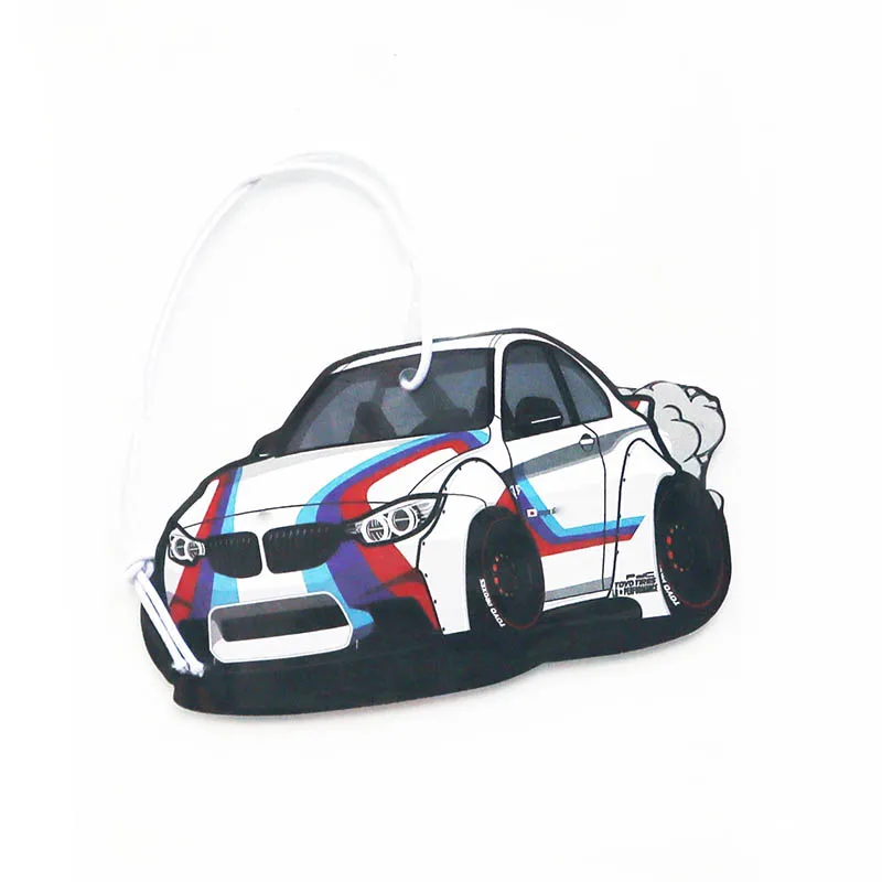 Customized Design Car Shape  Hanging Air Freshener Custom Paper Car Air Freshener