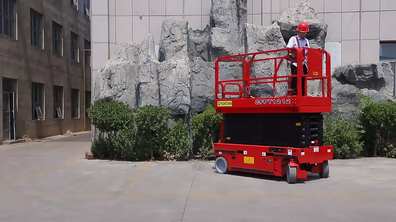 Heavy Duty Electric Table Lift Tables 320kg 10m Self Propelled Scissor