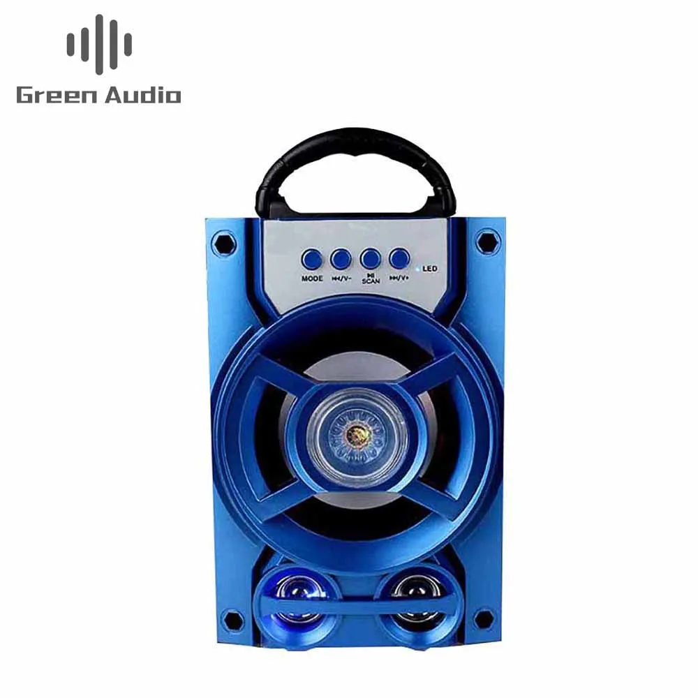 GAS-B16ワイヤレスBTスピーカーカラフルLEDライト屋外ポータブル