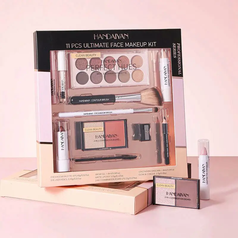 HANDAIYAN Popular Cosmetics Set Beginner Lipstick Eye Shadow