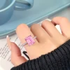 Plaquage rhodium pierre rose R1086