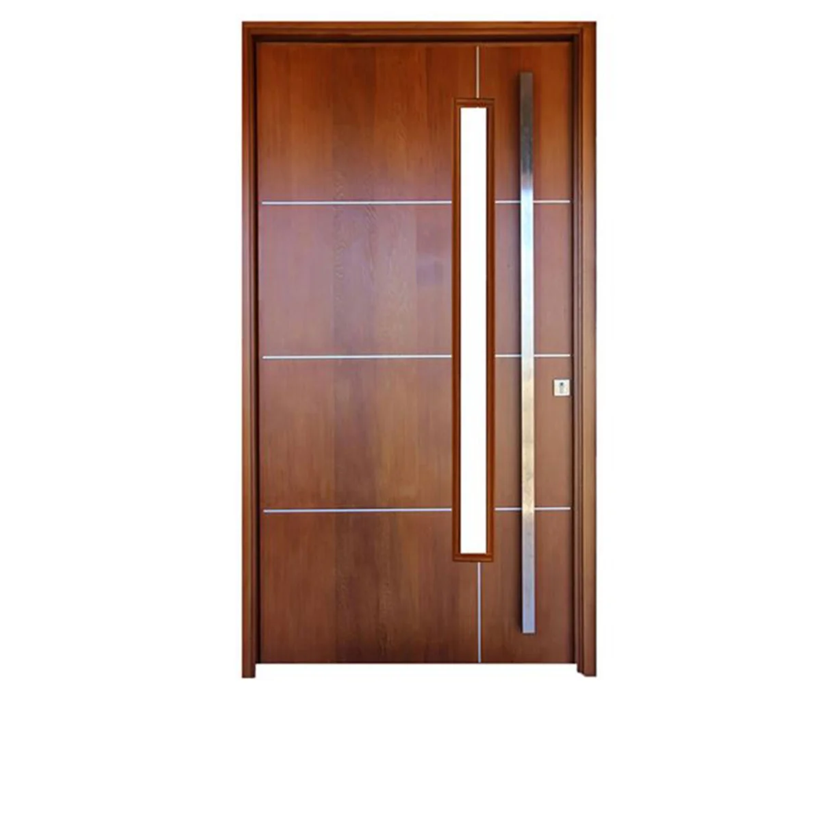 Modern Simple Design Turkish Style Wooden Finish Steel Door and Flush Metal Doors Wooden Grain Finish Security Fire Door