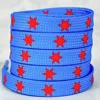 Blue background with red star