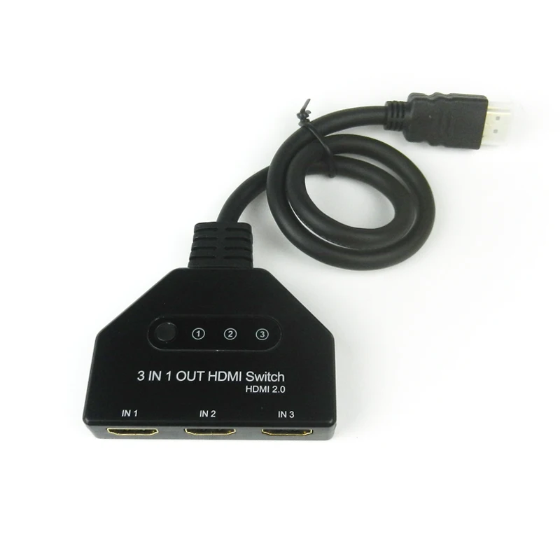 4k 3 Port Hdmi Switch 3x1 1080p 3d Hdmi Auto Switch 3 In 1 Out Pigtail