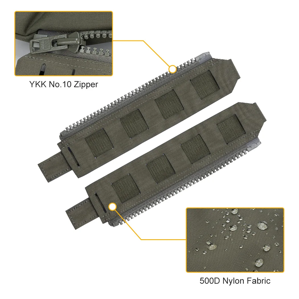 Adaptateur Tactique Molle Arrière Fermeture Éclair Pour Gilet FCSK 3.0 - Poche Arrière Sac à Dos