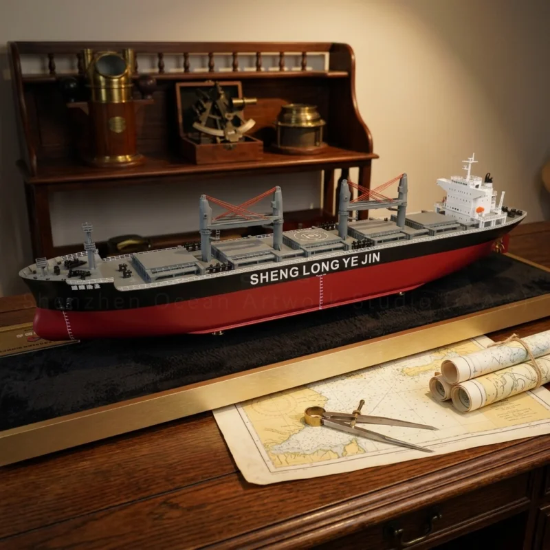 【LAC】O.A.S Customized 80cm Bulk Carrier Ship Model Factory Made Nautical Style ABS Plastic Boat Model