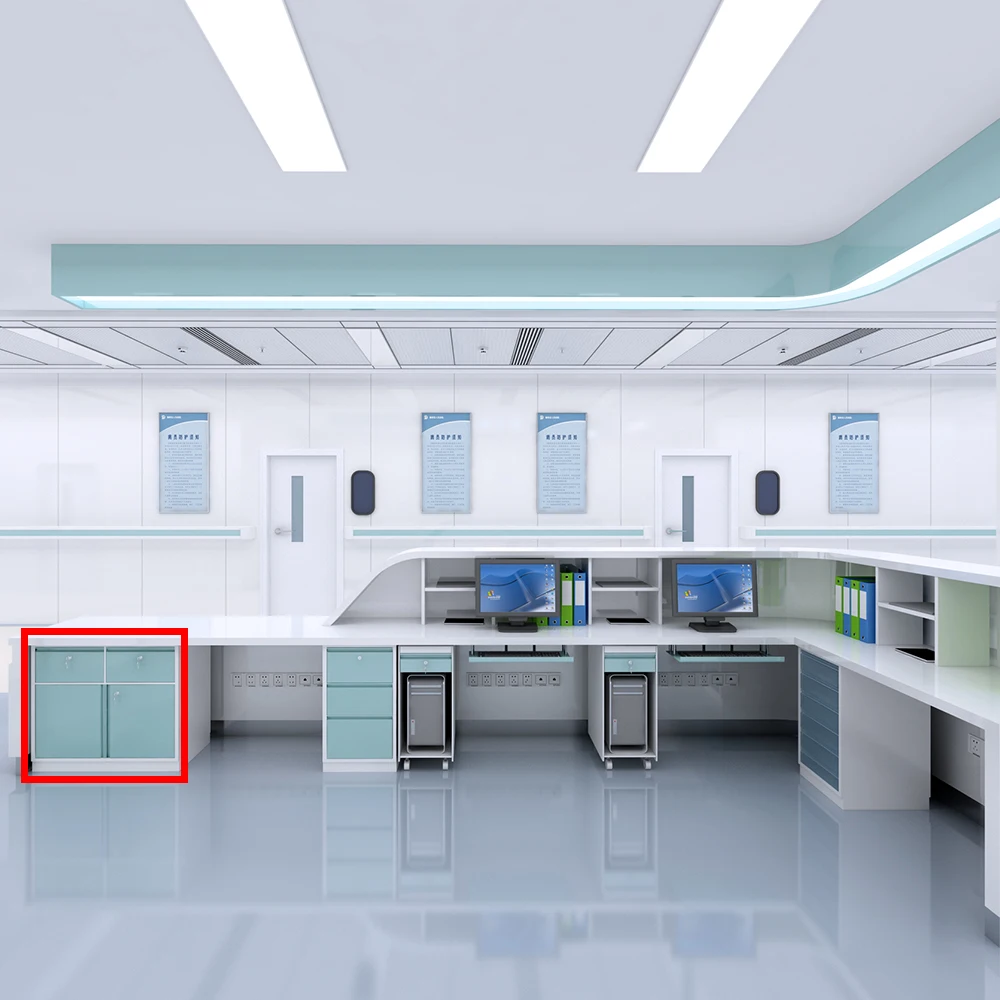 Stainless Steel Medicine Cupboard Hospital Furniture for Treatment Room & Supermarket Clinic Storage Cabinet 6