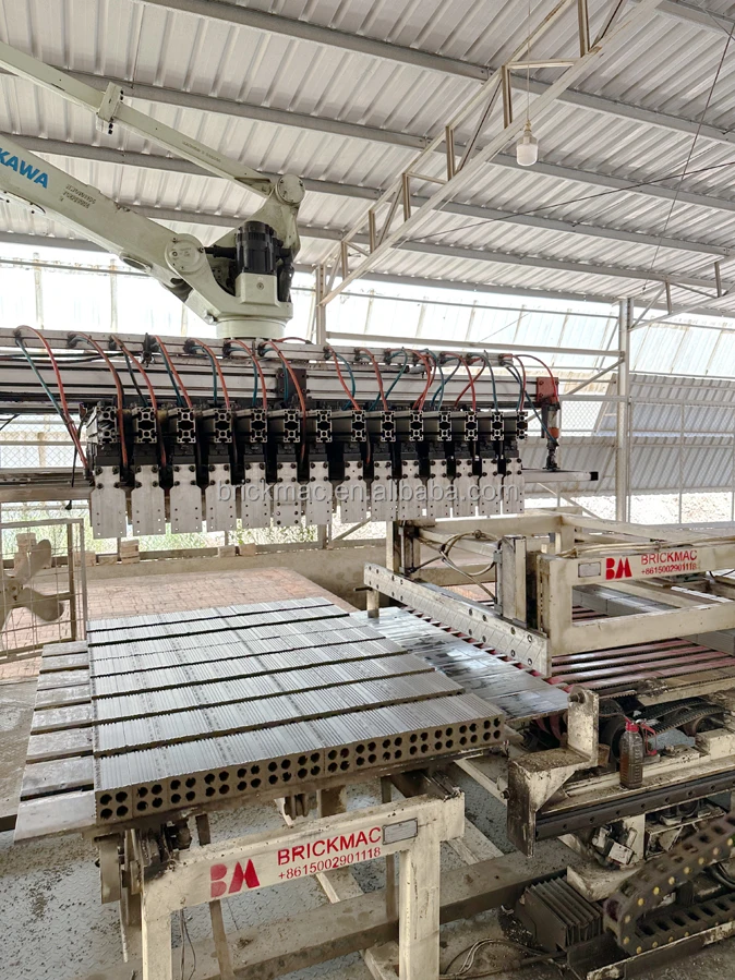 Clay Brick Making Robot Tile Laying Fully Automatic Machine Robot Brick Stacking for Brick Laying Tiles Loading and Unloading