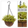 Artificial Green Eucalyptus Hanging Basket w/ Coconut Liner