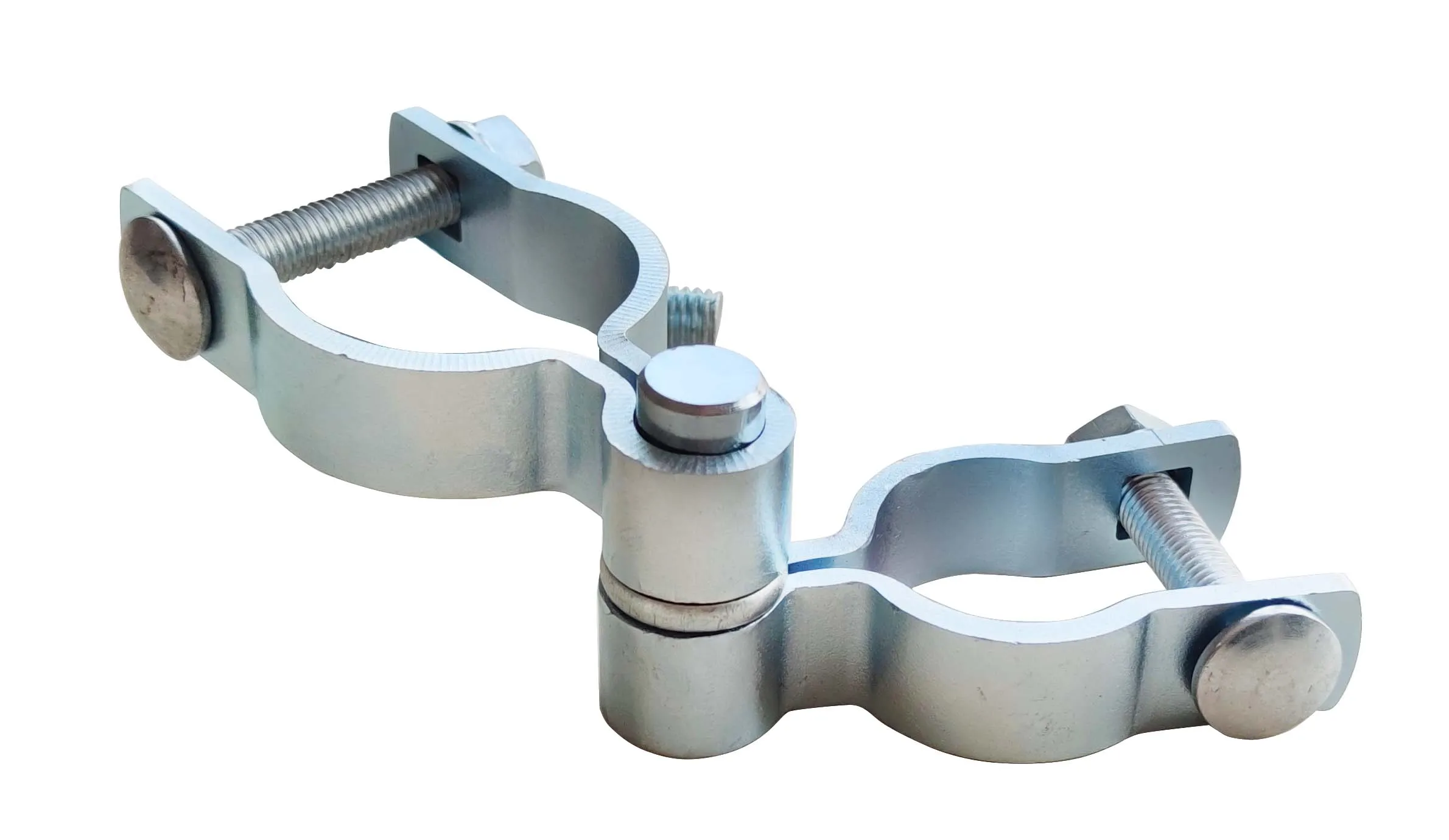 Silver Metal Chain Link Fence Post Hinge