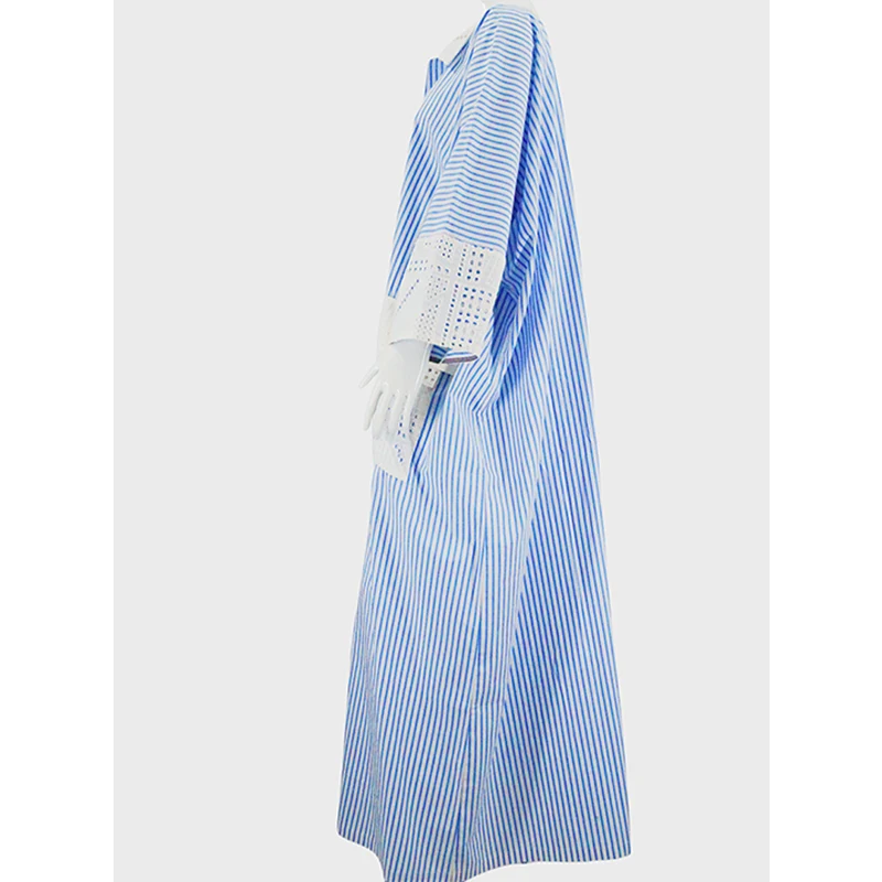 Dresses Women Muslim Ladies Wears Casual Elegant Muslimah Lace Floral Baju Gamis Abaya Dress supplier