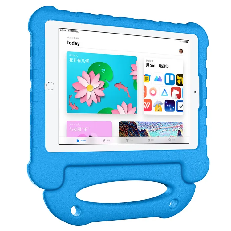product laudtec cartoon eva shockproof blue kids eva tablet cover case for ipad 10th gen air 4 5 109 inch case with handle-6