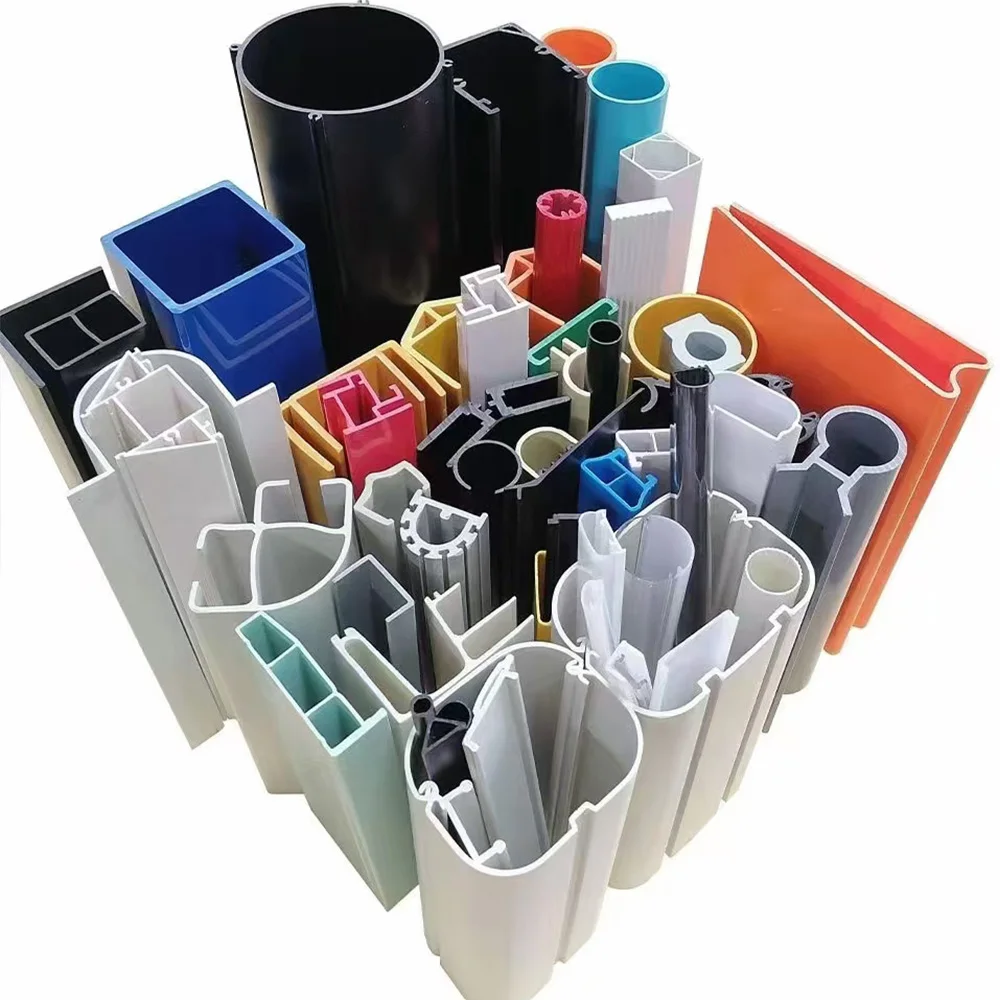 OEM Plastic Profiles Cutting Shape Plastic UPvc ABS PP Window Profile Door Frame Window Seals Rigid Plastic Extrusion Profile