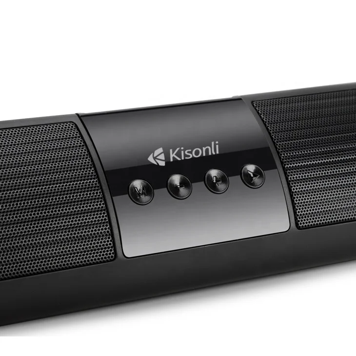 Kisonli Sound System LED  Light Support USB Flash Portable Wireless Soundbar Speaker