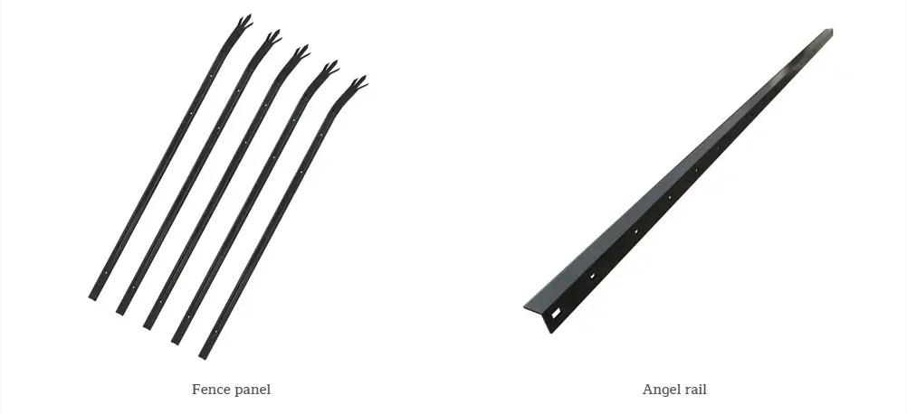 High Security Residential D Pale or W Pale Steel Fence Spike Palisade Fence 1.8m high