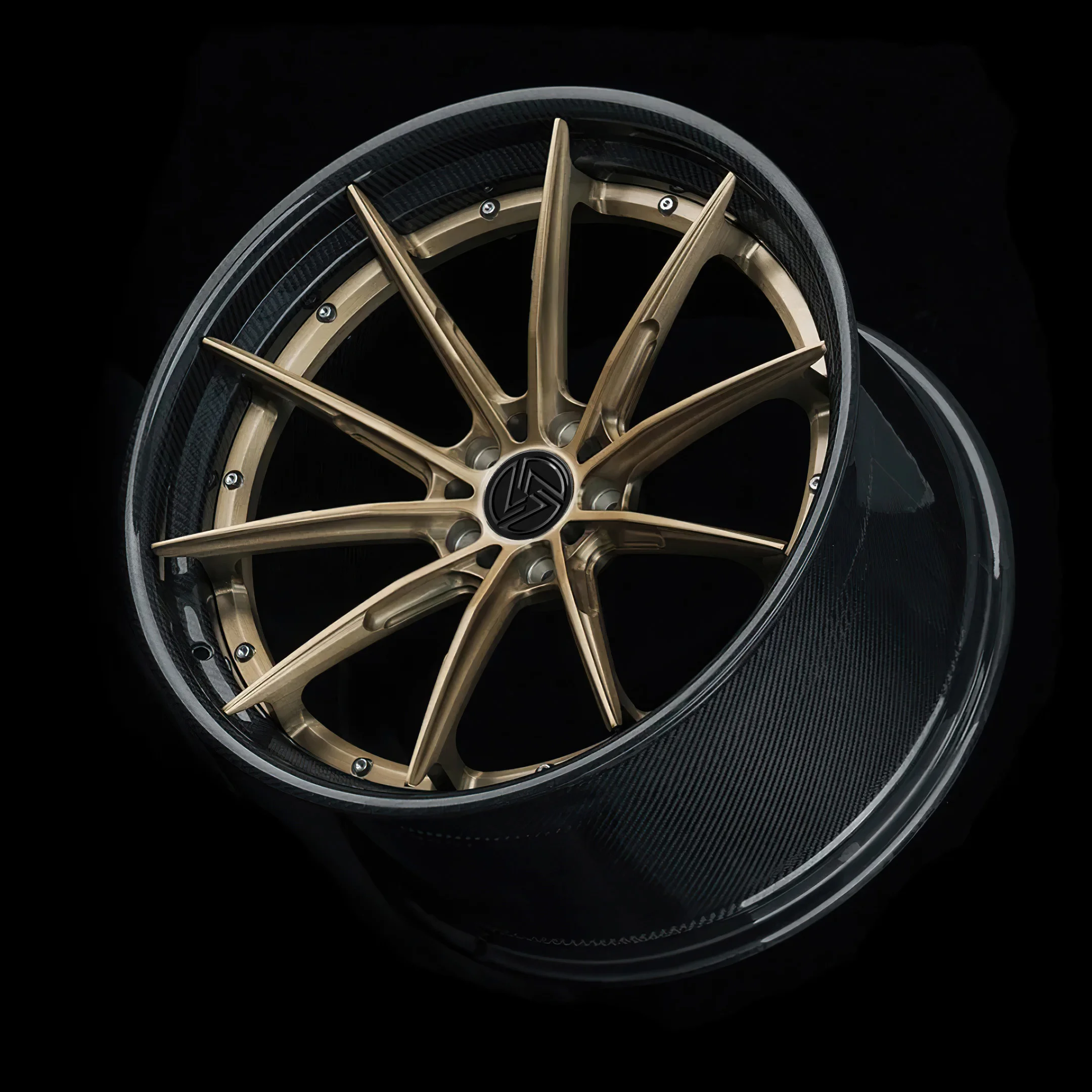 XINLAI 2-Piece Carbon Fiber Wheel 5x120 5x112 5x114.3 Custom Forged Wheels 18 19 20 21 22 23 24 Inch Rim Racing Car Wheel - Image 6