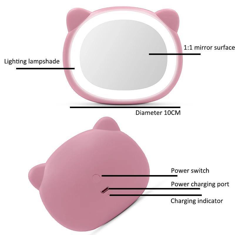 Cat Style Mini De Luz Led Selfie Fill Light Tik Tok Makeup Mirror Desktop Beauty Lamp LED Selfie Ring Light