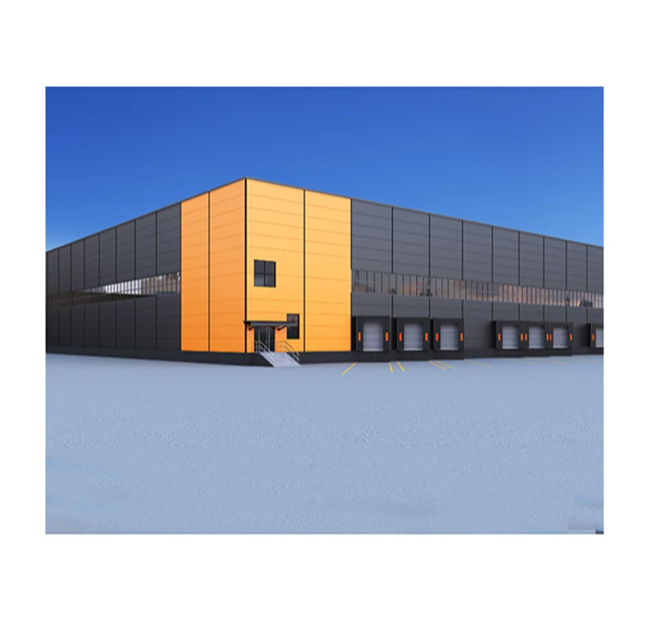 Pdf/Cad Drawing Two Doors Steel Truss Pipe Structure Warehouse Plans Workshop Design Prefabricated Shop