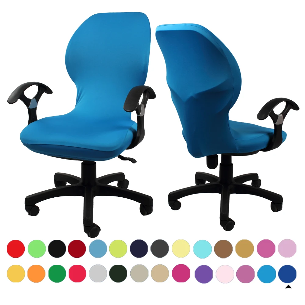 Computer Office Chair Cover Universal Chair Stretch Rotating Spandex Slipcovers 