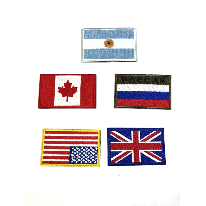 Handmade Custom Logo Embossed Rubber Patch TPU/PVC Fabric Embroidered Technique Lace Decoration Your Design Flag Epaulette