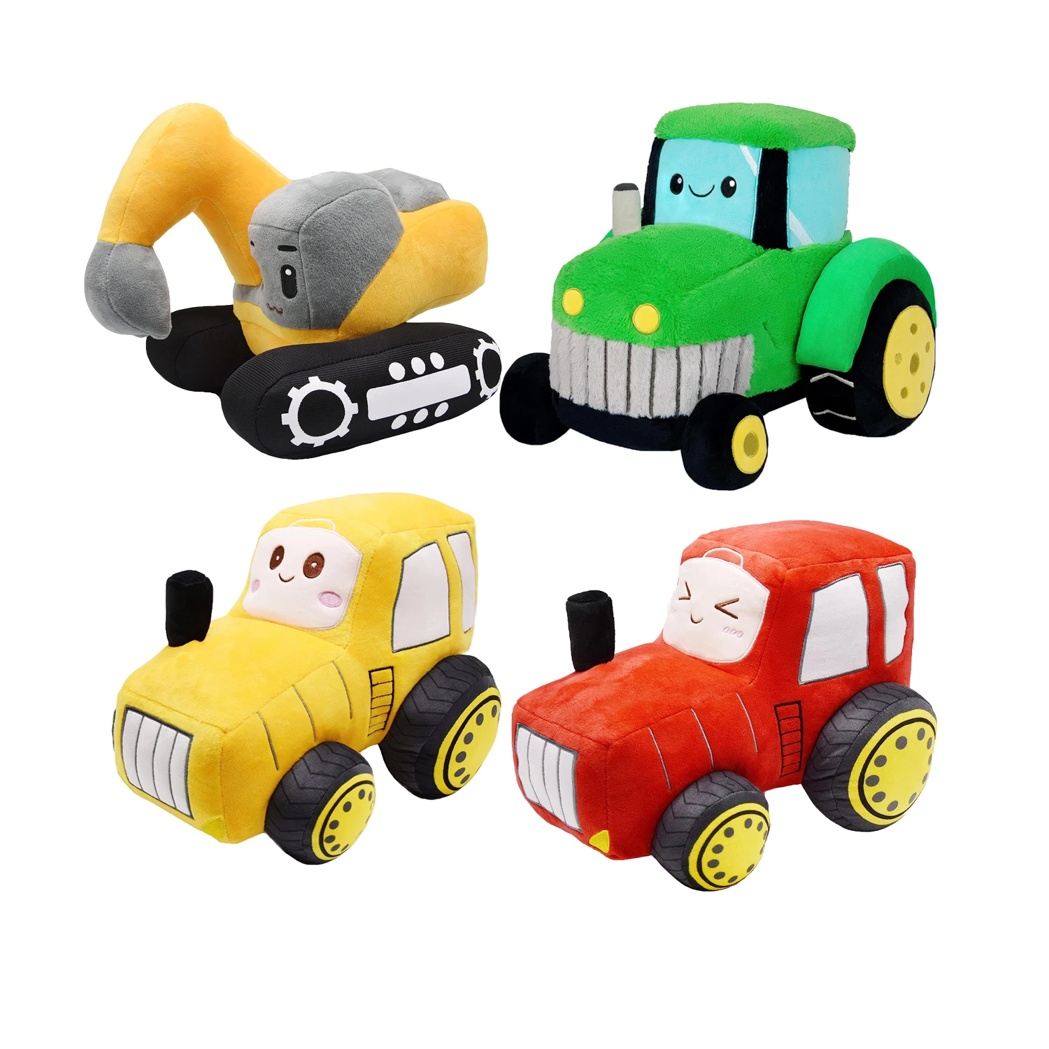 Soft Plush Tractor Stuffed Toy Super Cute Customizable