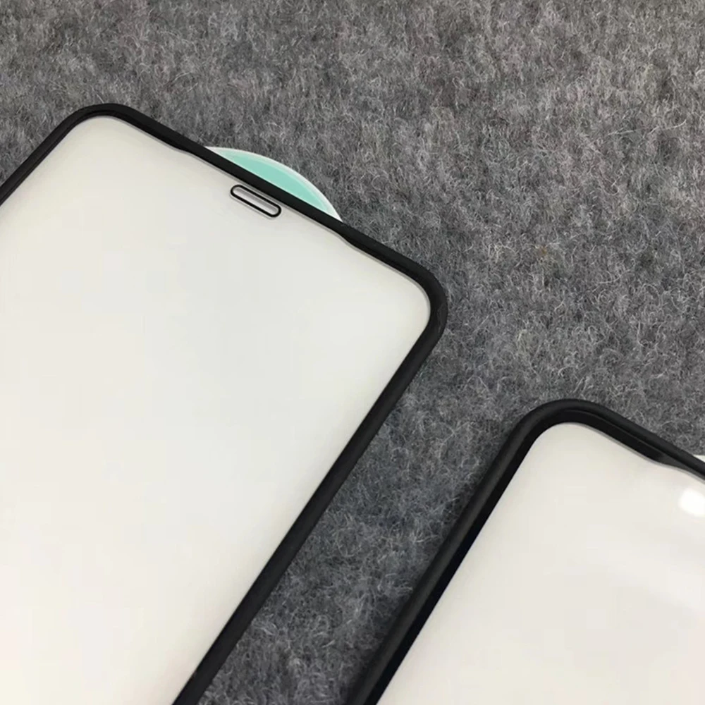 Screen Protector HD Silicone Edge Tempered Glass for iPhone 16 15 Pro Max 14 13 12 11 Rubber Screen Protector