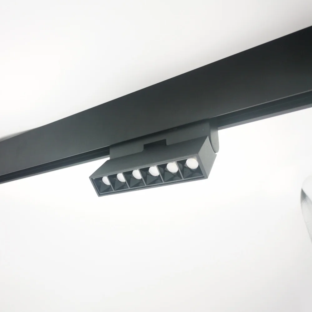 Smart 48V Magnetic LED Linear Track Spot Lighting System Magnetic Magnet Rail LED Lamp Magnetic Track Light