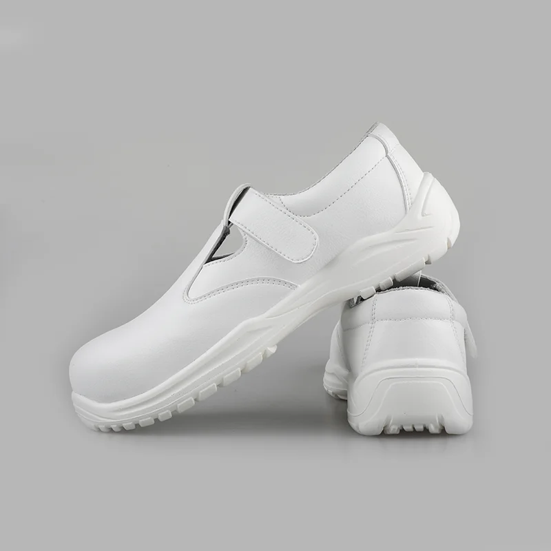 Factory Comfortable Durable Lightweight Safety Shoes Medical Orthopedic Hospital Kitchen Without Lace White SM2037