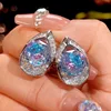 Pink Blue ear studs