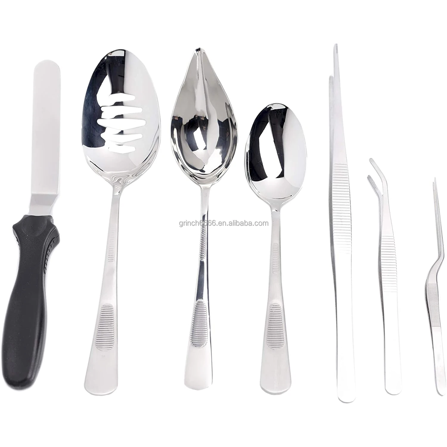 Commercial Plate Decoration Spoon Chef Plating Serving Spoon Stainless Steel Kit 