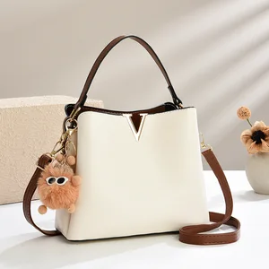 2026 New Style Fashionable Women's Single-shoulder Bag PU Leather Women's Luxury Bag Women's Handbag with Pendant