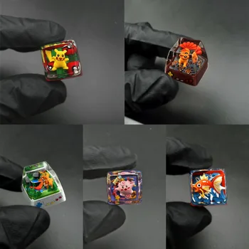アーティザン 3D アニメ フィギュア レジン キーキャップ - ポケモン用