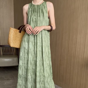 Custom high quality sleeveless women dress