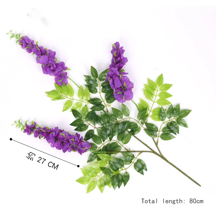 Wholesale Multicolor Wisteria Silk Flower Wholesale Hanging Flower Decoration Artificial