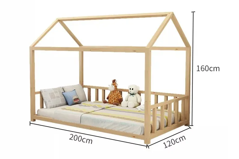 Lm Kids Hot Selling Furniture Wooden House Kids Bed Children Bed