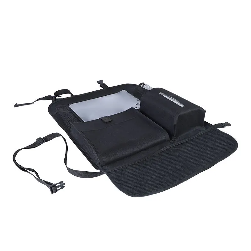 Прочный черный нейлоновый подвесной органайзер для защиты сидений автомобиля